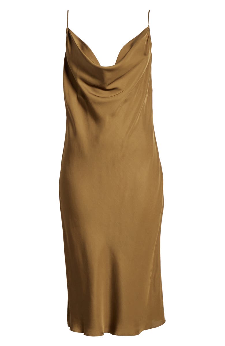 FRAME Cowl Neck Slipdress, Alternate, color,