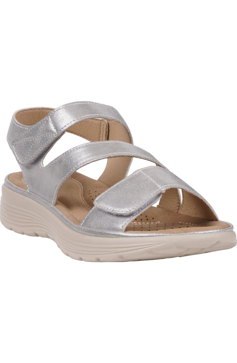 GC SHOES Judy Comfort Sandal, Main, color, Silver