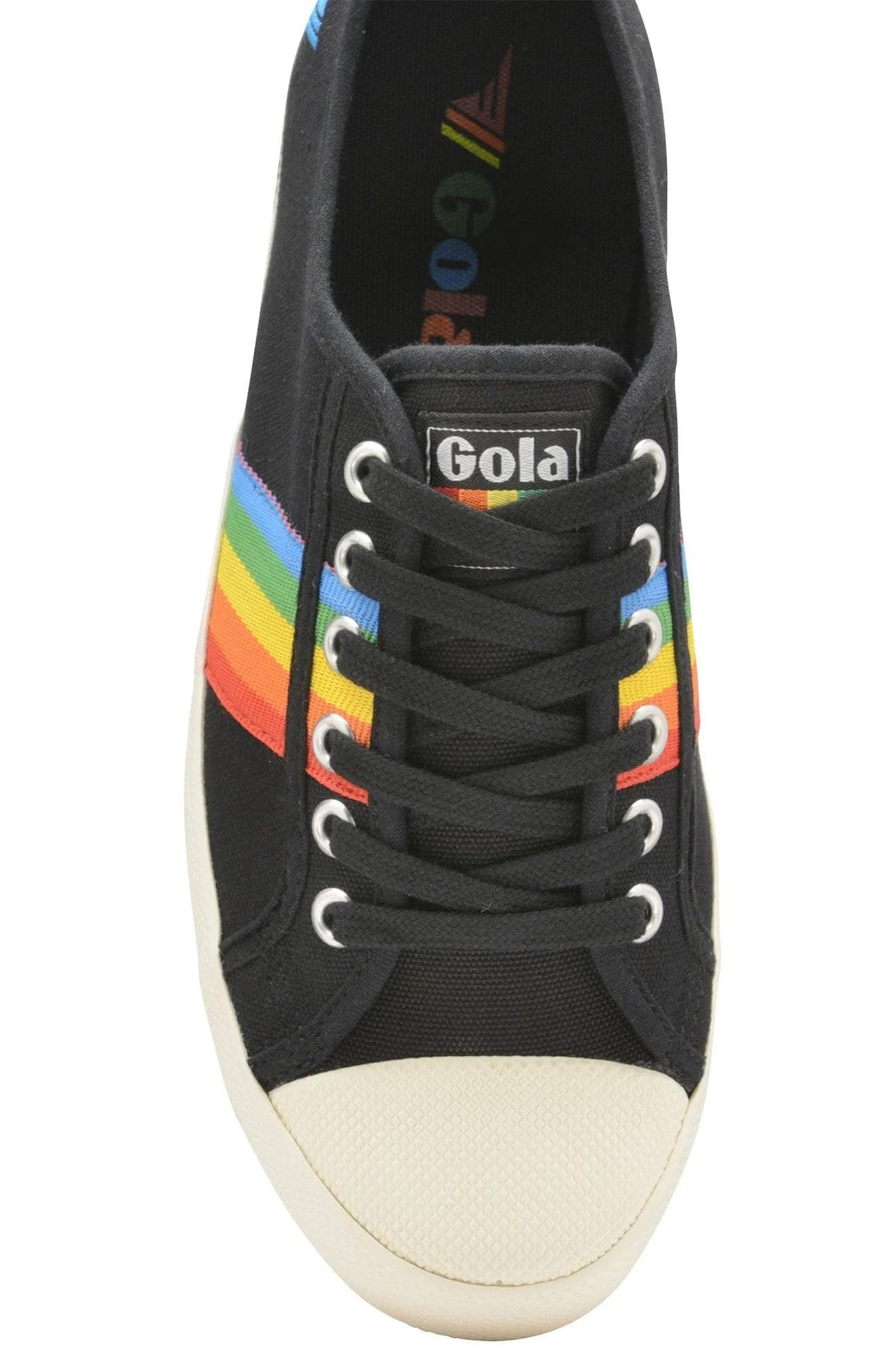 Gola Coaster Rainbow Striped Sneaker, Alternate, color, 