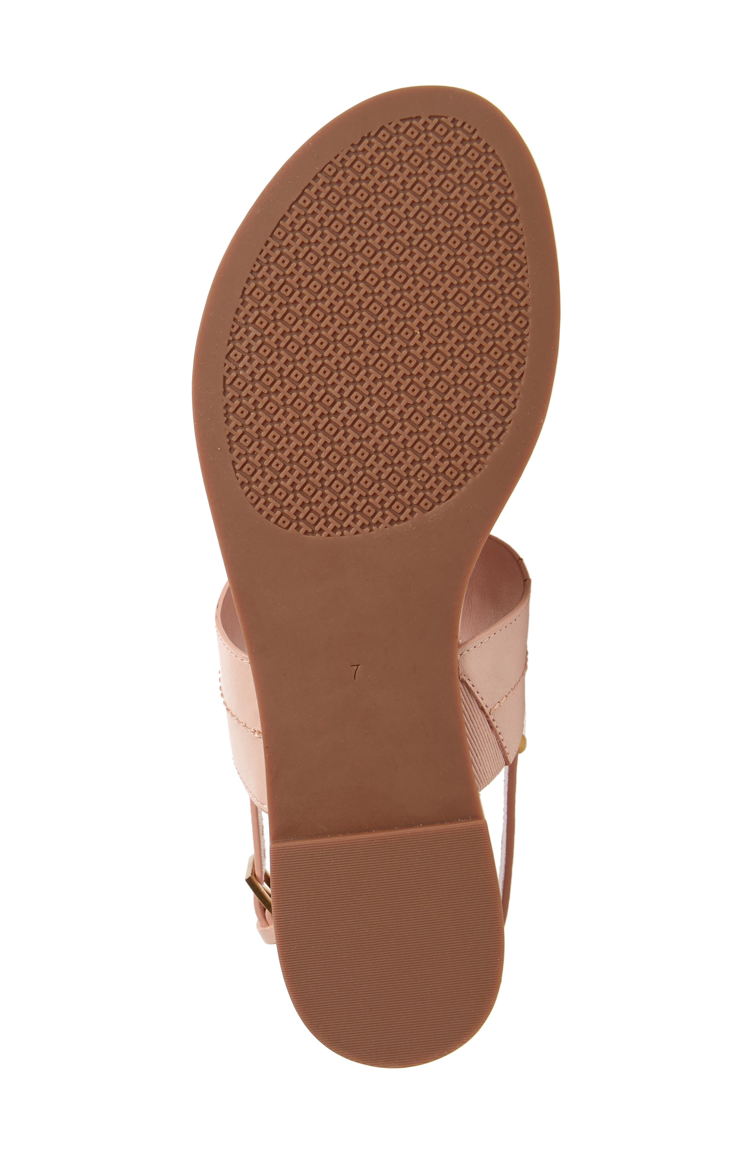 Everly T-Strap Flat Sandal, Alternate, color, SEA SHELL PINK