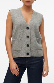 VERO MODA Clio V-Neck Button Front Vest