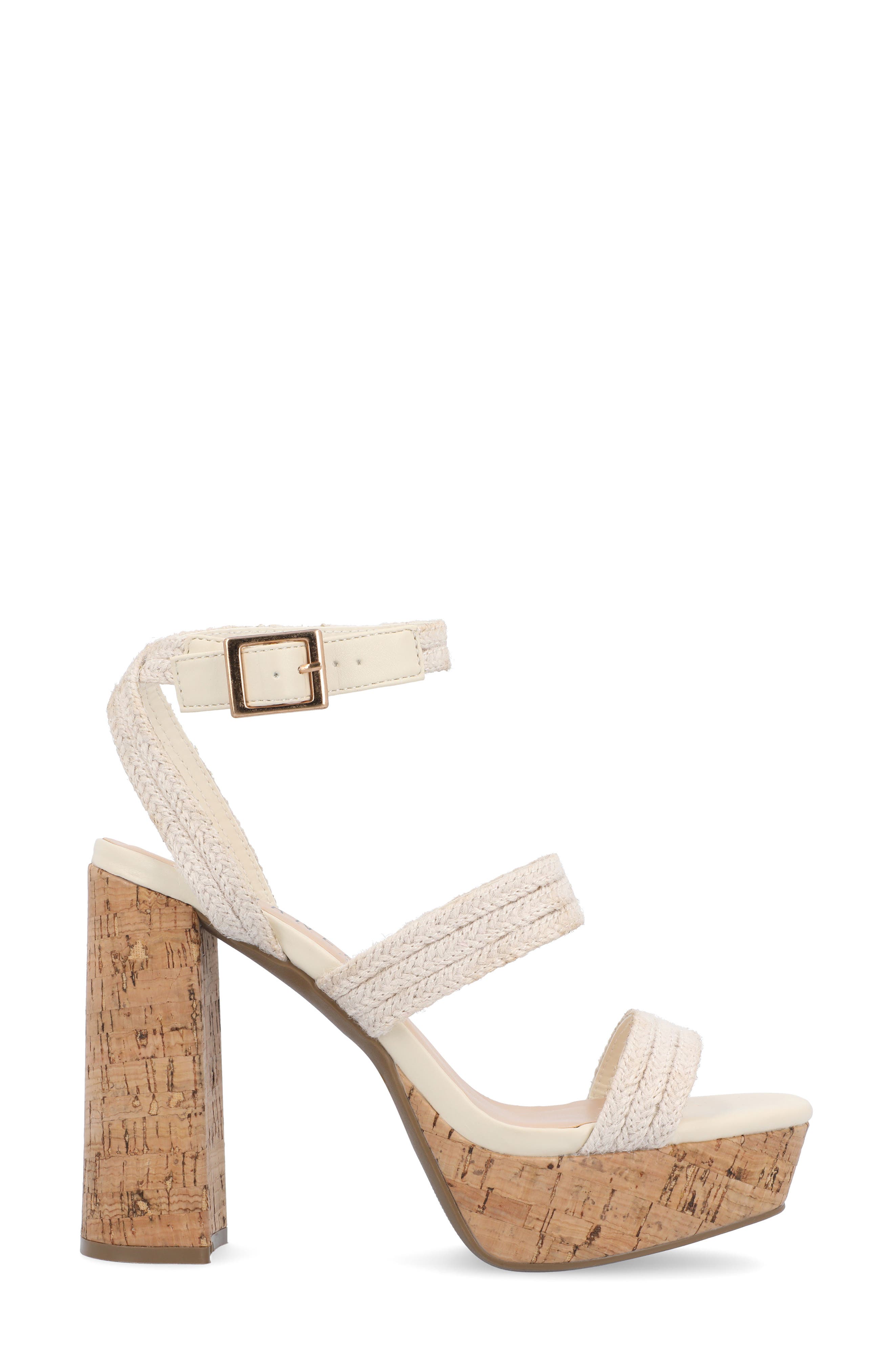 Sienne Platform Sandal, Alternate, color, IVORY