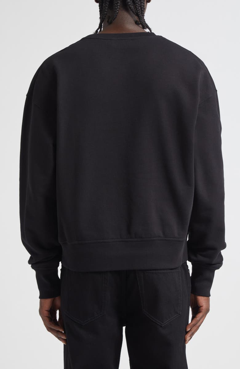 McQueen Logo Graphic French Terry Sweatshirt, Alternate, color, Black / Black