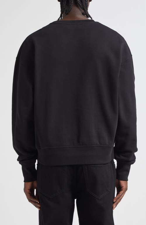 Alexander Mcqueen Cotton Sweatshirt With Ribbed Cuffs And Hem In Black