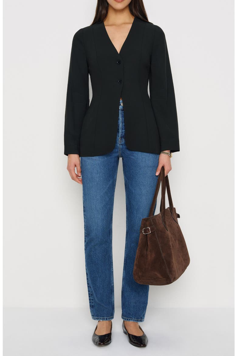 Cella Blazer, Alternate, color, BLACK