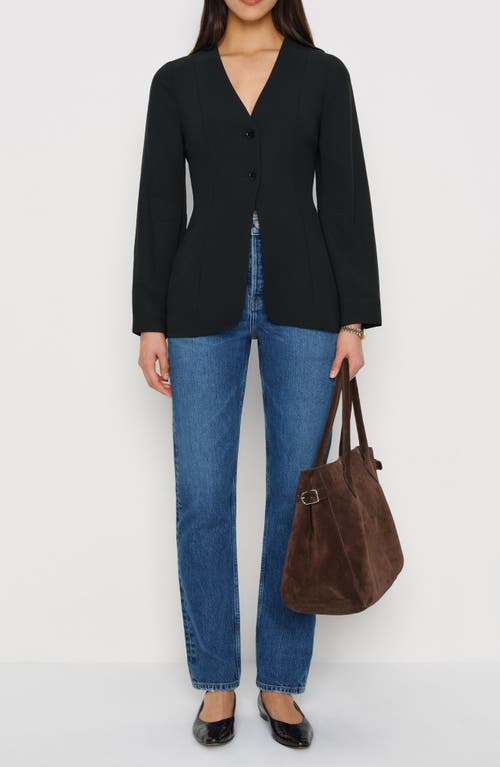 Reformation Cella Blazer In Black