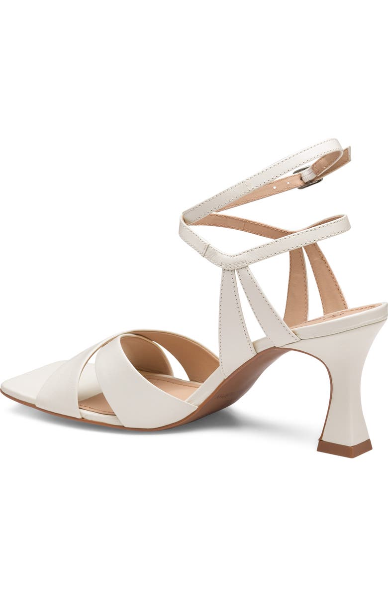 Johnston & Murphy Christine Ankle Strap Sandal, Alternate, color, White Glove Leather