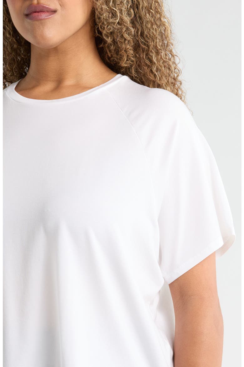 Short Raglan Sleeve Crewneck T-Shirt, Alternate, color, WHITE