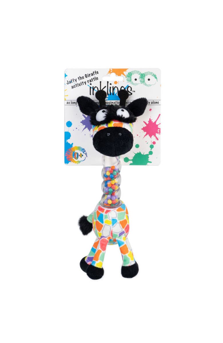 Inklings Baby Baby Jaffy the Fringed Footed Giraffe Baby Rattle and Shaker Plush Toy, Alternate, color,