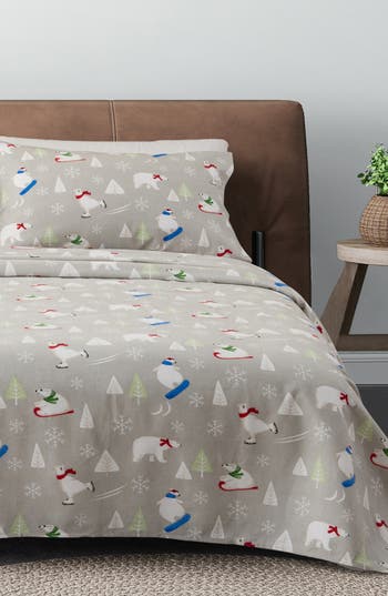 Woven & Weft Turkish Cotton Flannel Christmas Sheet Set