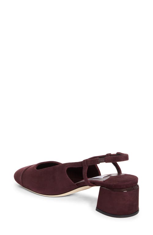 Jimmy Choo Elisa Slingback Pump In Burgundy