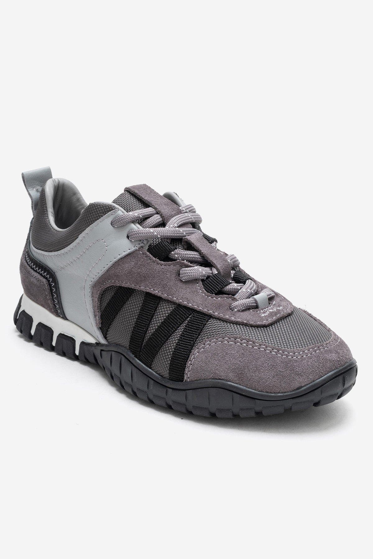 Fiera Leather Mesh Sneaker, Alternate, color, Grey