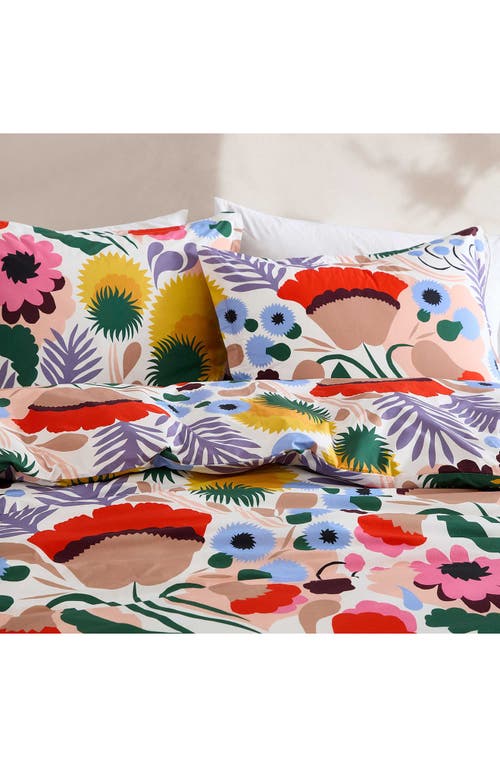 Marimekko Ojakellukka Organic Cotton Percale King Comforter & Sham Set In Multi