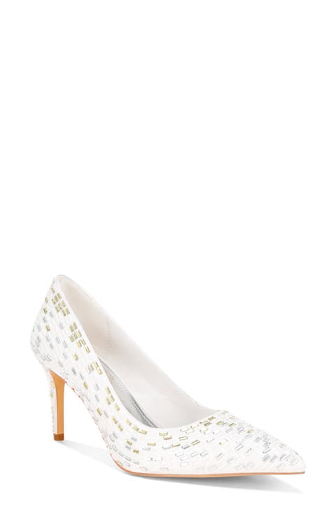 Elodie Mirrored Jewel Pump