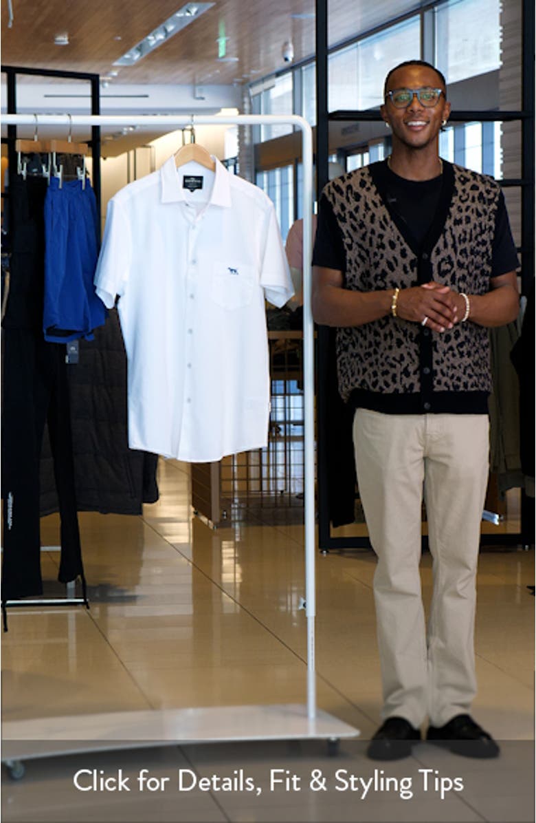 Airtex Short Sleeve Cotton Button-Up Shirt, sales video thumbnail