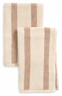 NORDSTROM RACK 2-Pack Reversible Stripe Hand Towel