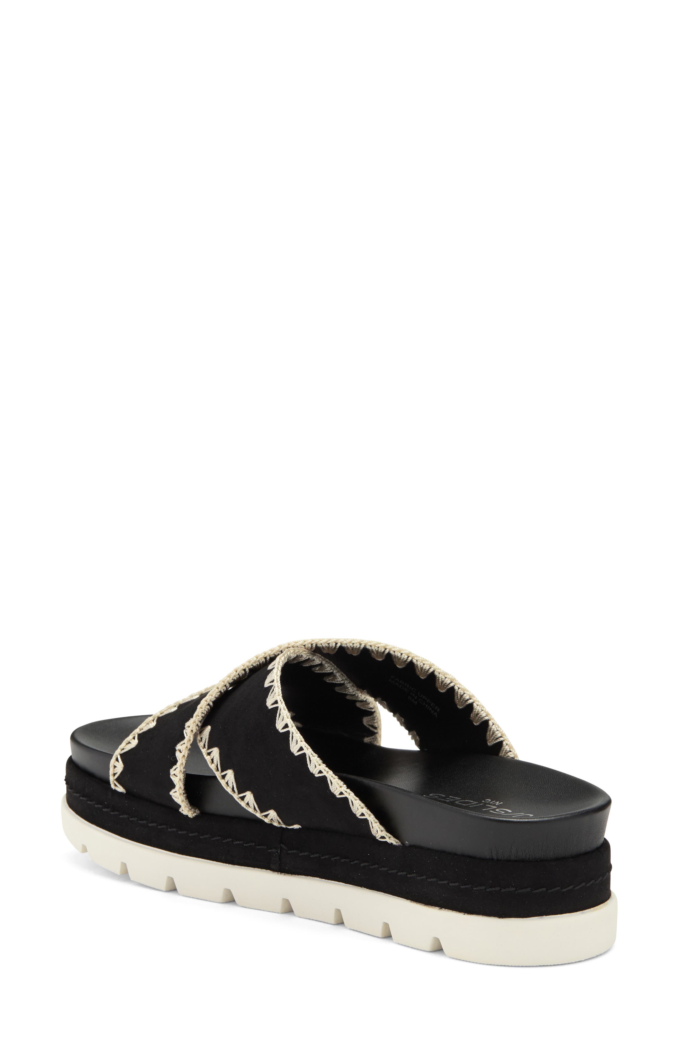 JSlides Whipstitched Platform Sandal, Alternate, color, 