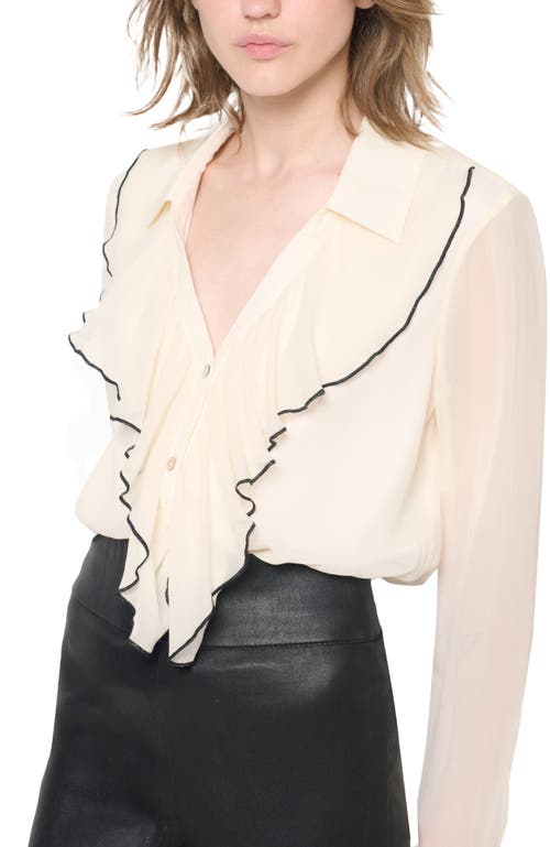 As B Y Df Nina Blouse In Buttercream