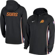 Nike Men's Nike Black Phoenix Suns Authentic On Court Zone Quarter-Zip Dri-FIT Hoodie Jacket