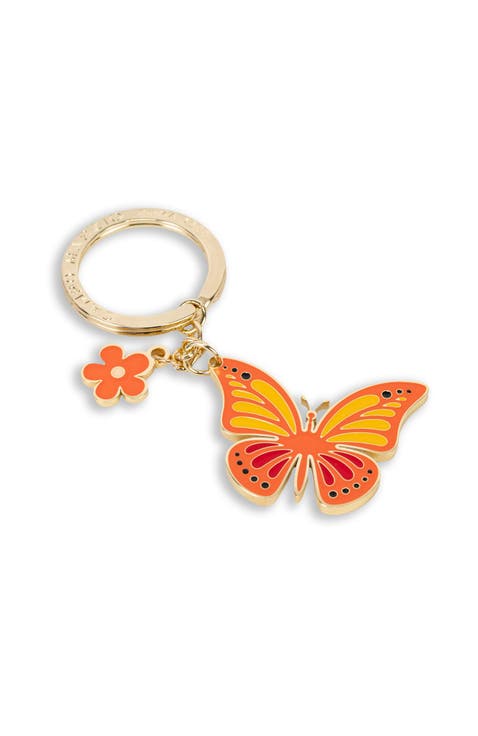 Butterfly Fashionable Versatile Keyring Key Chain Charm Accent