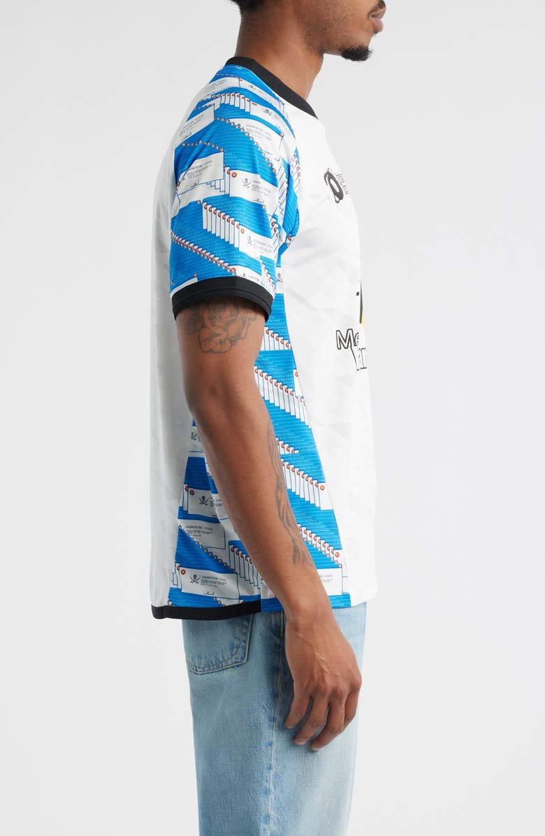 MARKET Terminally Online Graphic Soccer Jersey, Alternate, color, Blue Multi