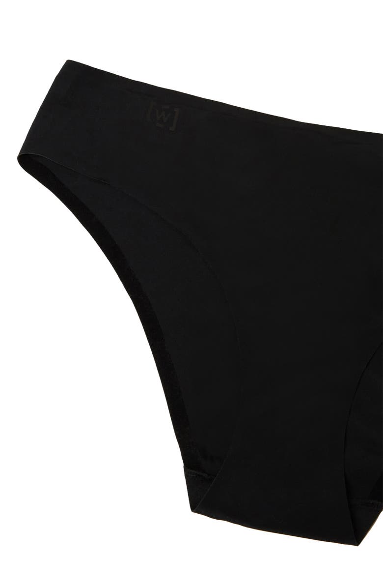 Wolford Pure Brazilian Panties, Alternate, color, Black