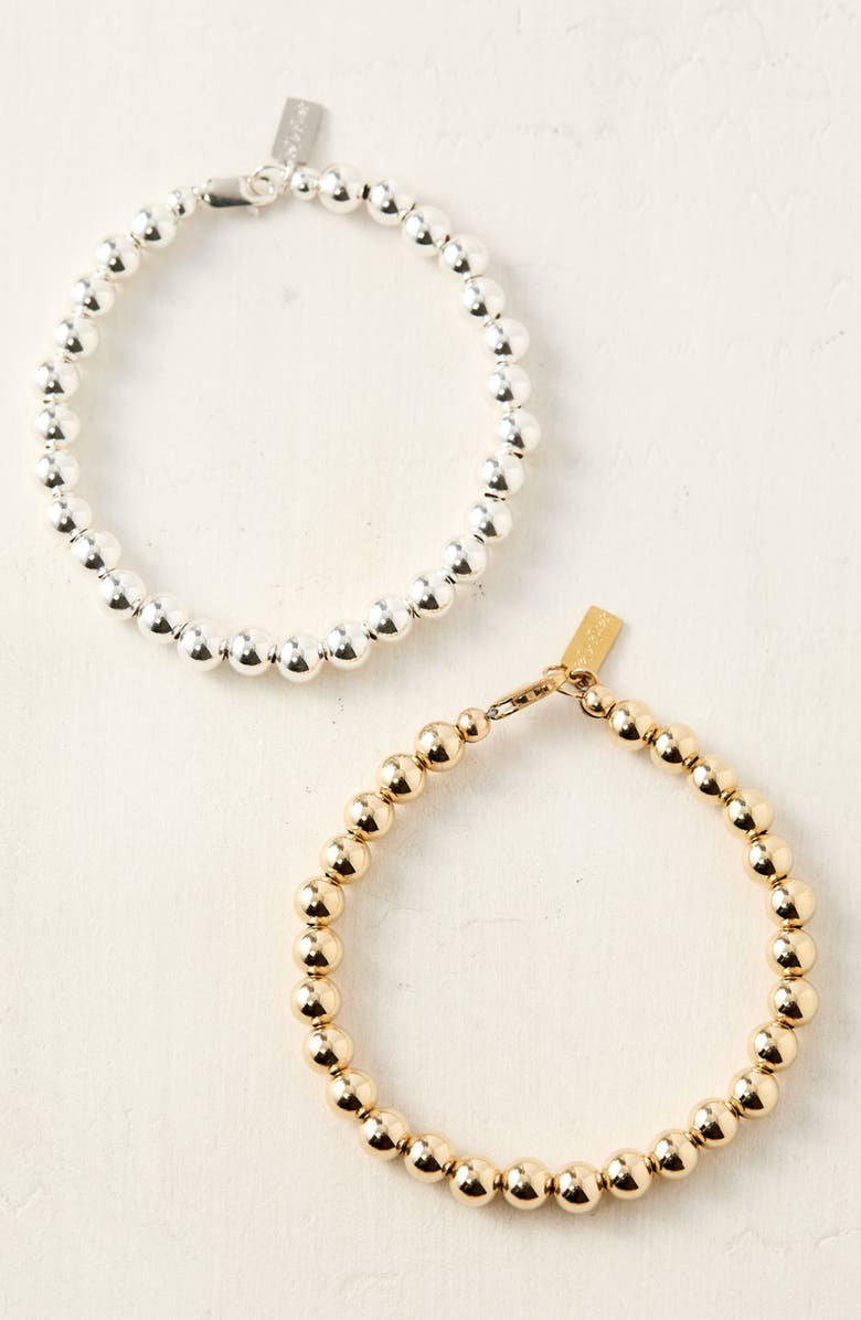 Set & Stones Cameron Beaded Bracelet, Alternate, color, Sterling Silver