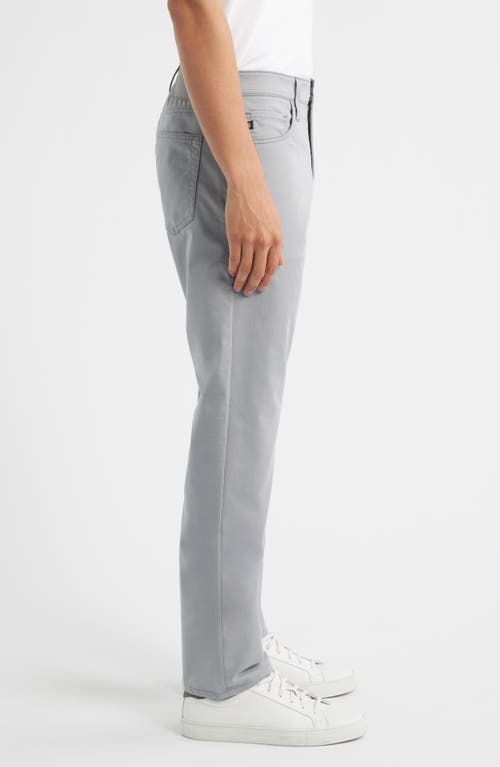 Ag Everett Sud Print Slim Straight Leg Pants In Gray