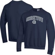 Champion Men's Champion  Navy Georgetown Hoyas Arch Over Logo Pullover Sweatshirt