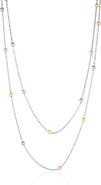 Spero London Dorissa Multicolour Sterling Silver Beaded Double Necklace
