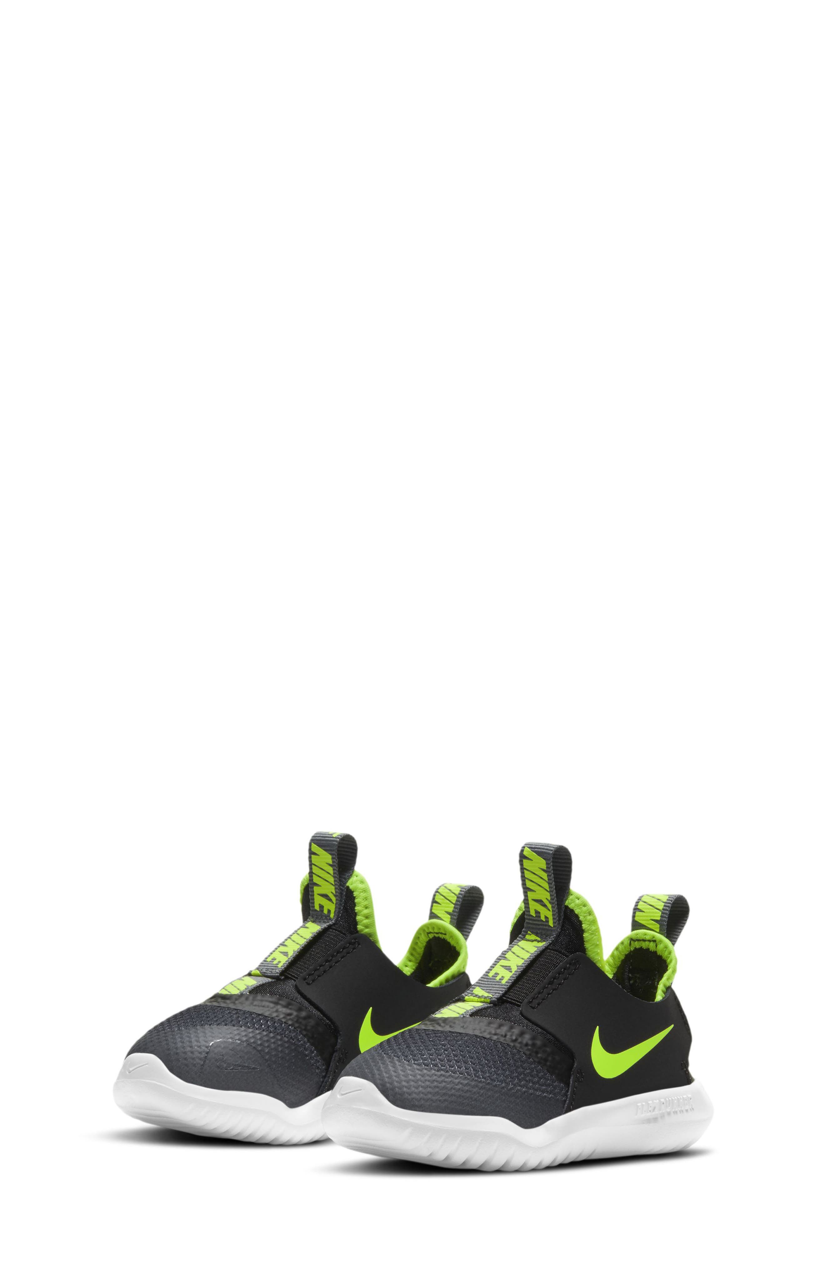 Flex Runner Slip-On Running Shoe, Main, color, SMOKE GREY/ VOLT/ BLACK