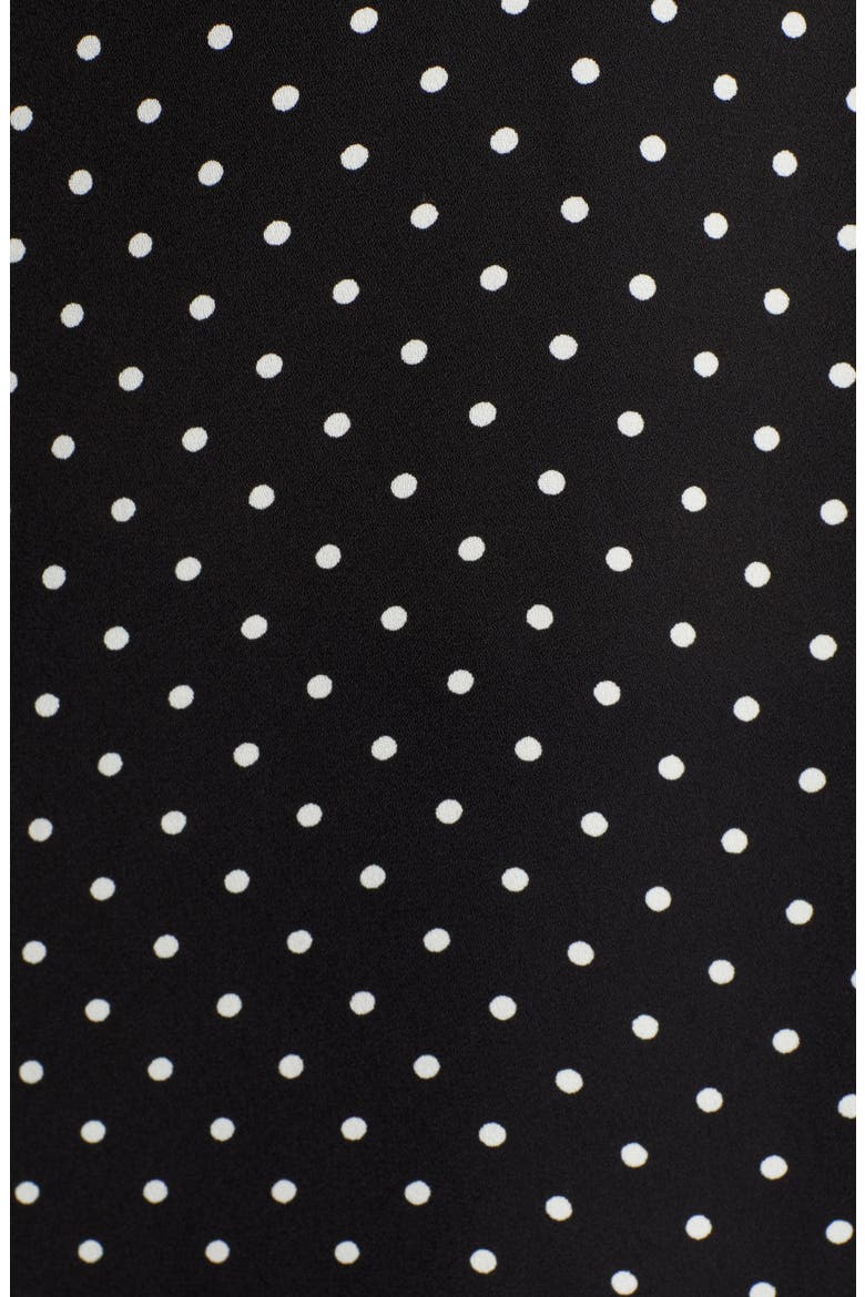 Polka Dot Sleeveless Blouse, Alternate, color, RICH BLACK