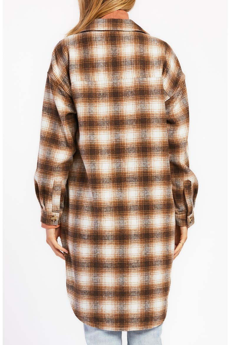 Asher Utility Long Shacket, Alternate, color, BROWN PLAID