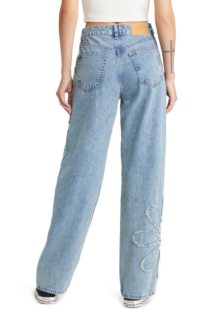 BDG Urban Outfitters Patchwork Flower Boyfriend Jeans, Alternate, color,