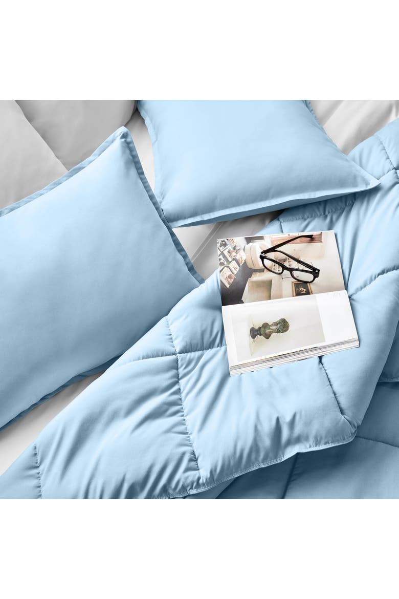 All-Season Down Alternative Comforter Set, Alternate, color, Light Blue