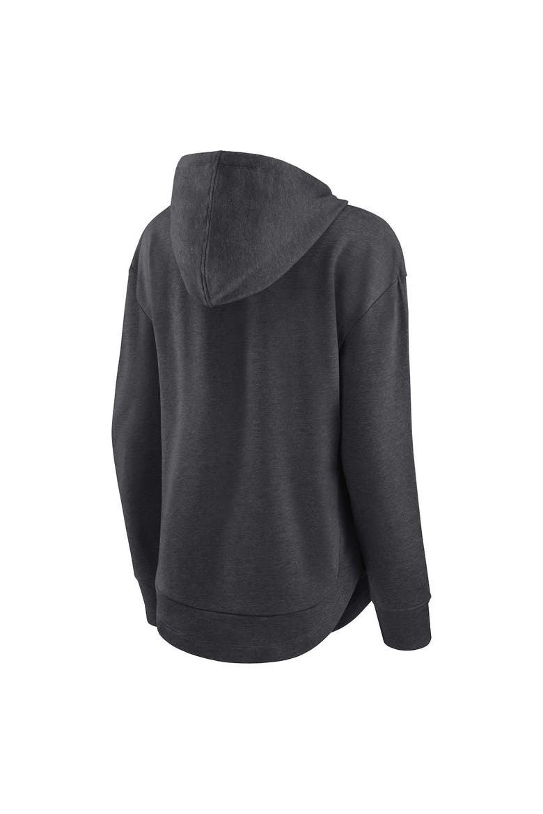 Women's Fanatics Heather Charcoal Carolina Panthers Set To Fly Pullover Hoodie, Alternate, color, Heather Charcoal