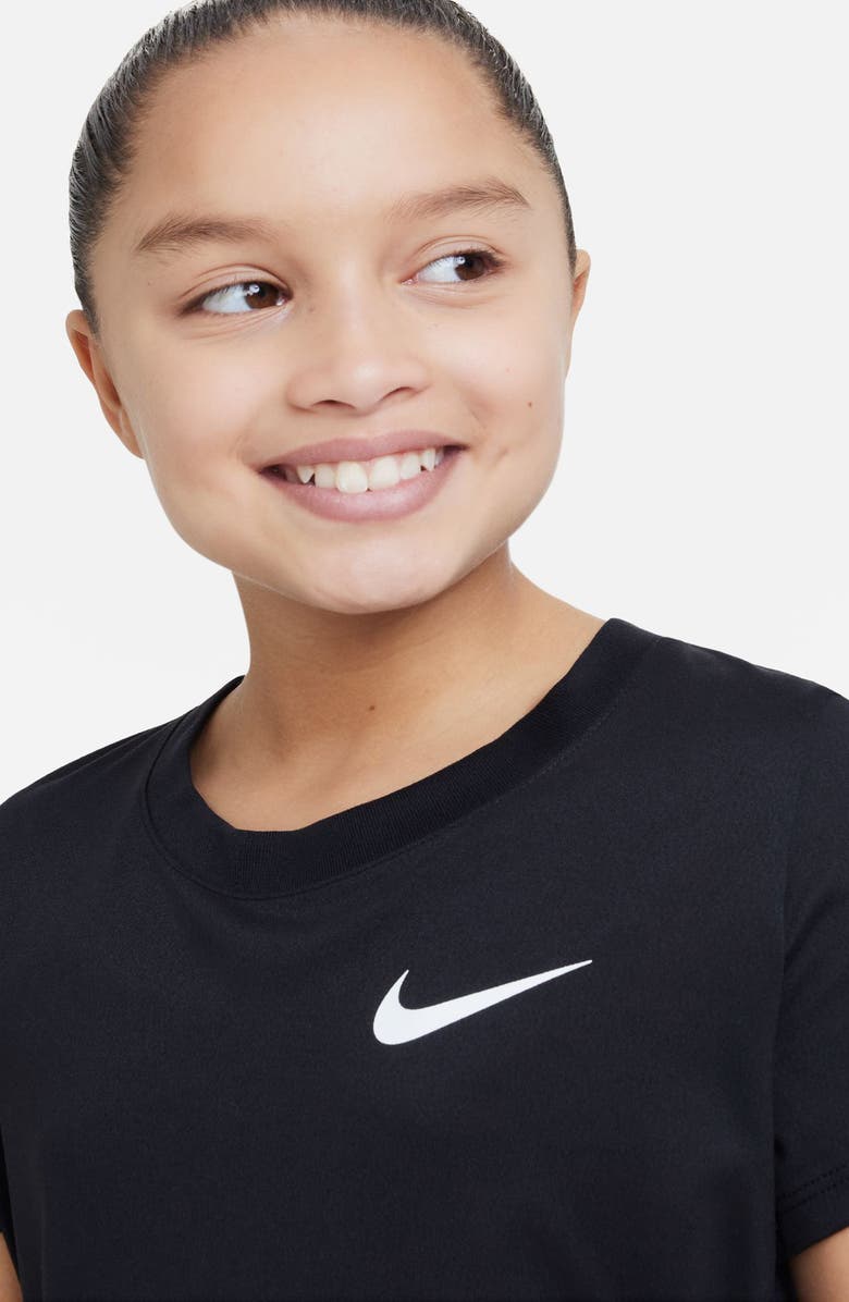 Nike Kids' Dri-FIT Essential Logo Graphic T-Shirt, Alternate, color,