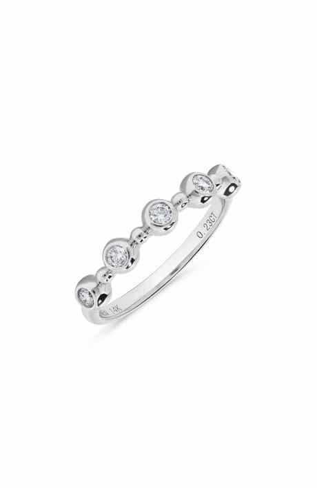 H.J. Namdar Bezel Set Diamond Stacking Ring