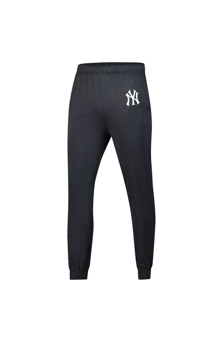 FANATICS Men's Fanatics  Heather Charcoal New York Yankees Fleece Jogger Pants, Alternate, color, 
