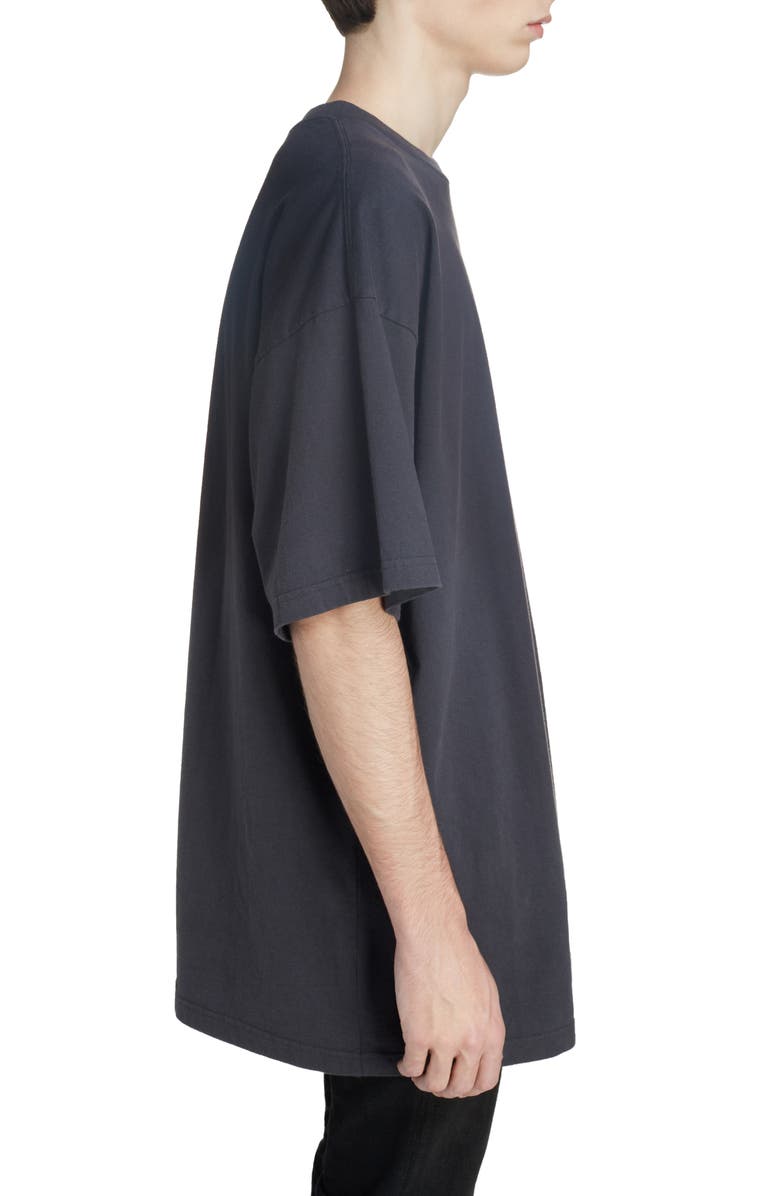 Balenciaga Longline Logo T-Shirt, Alternate, color, 