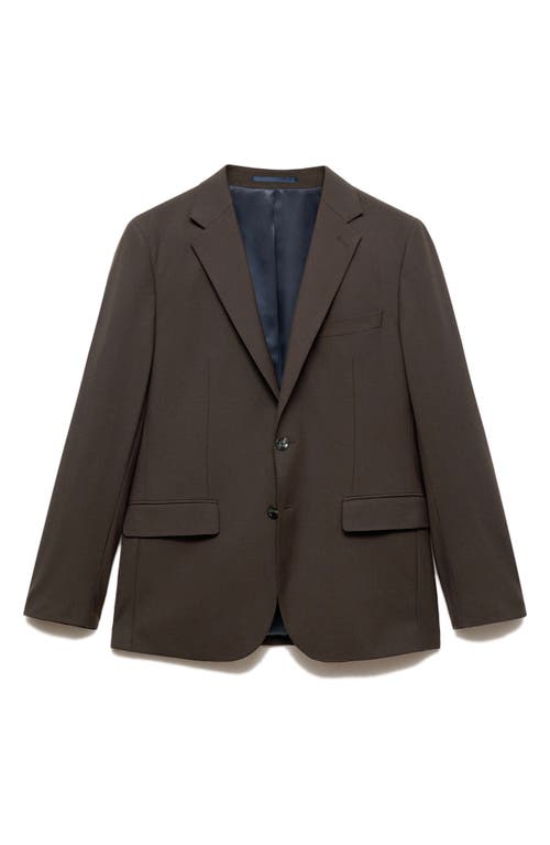 Mango Men's Wool Suit Blazer In Brown