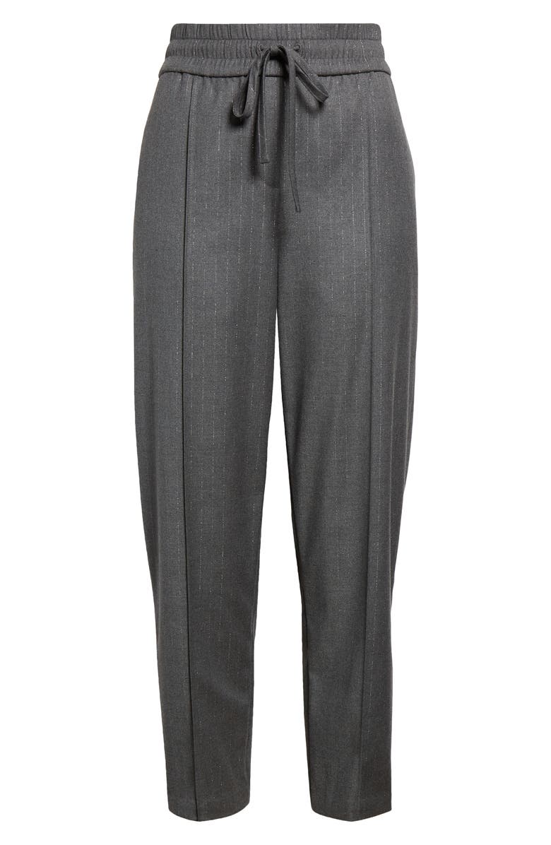 Cinq à Sept Adalie Metallic Pinstripe Pants, Alternate, color,
