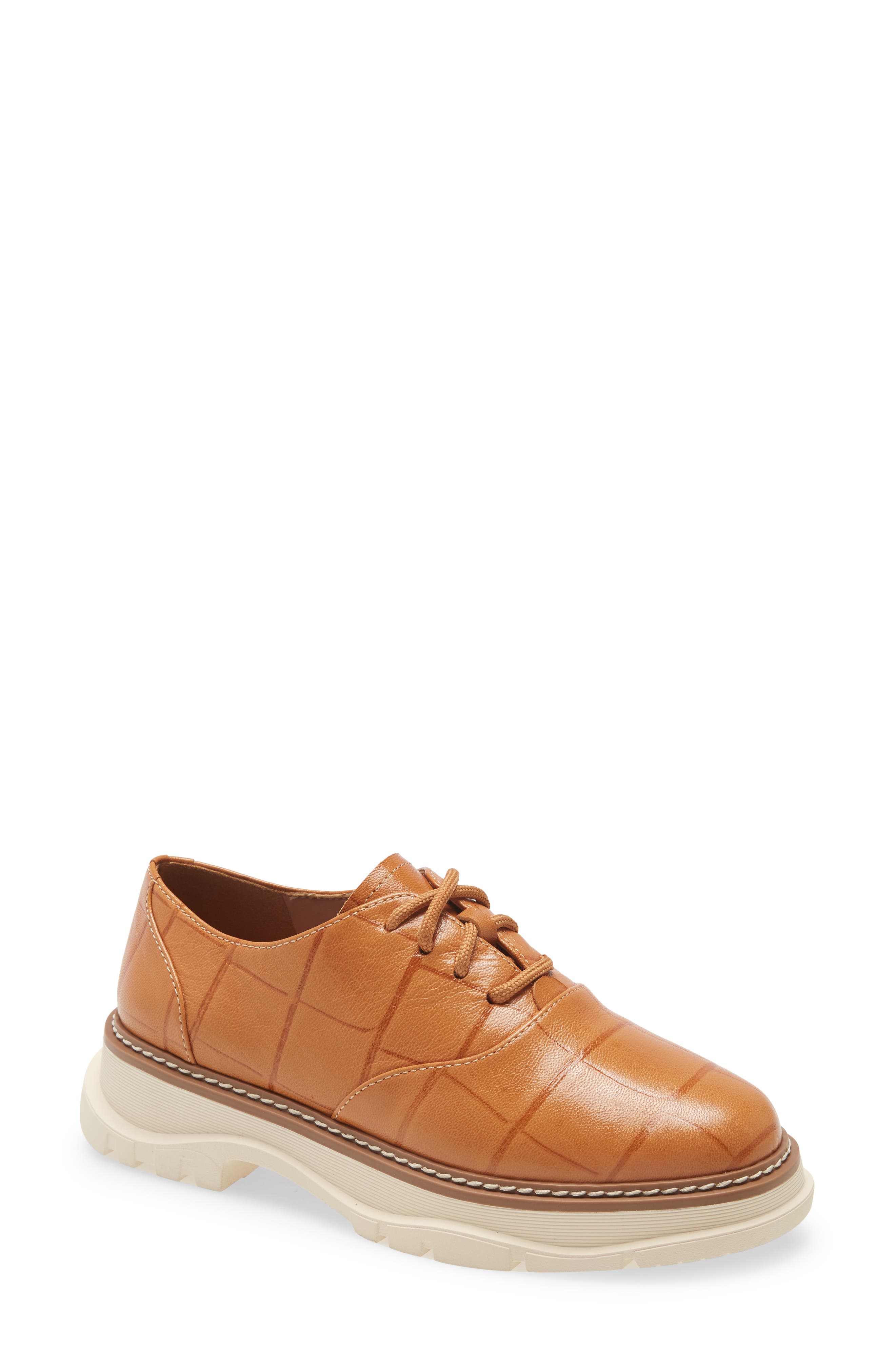 Moira Oxford Flat, Main, color, TAN TWO TONE SHEEPSKIN