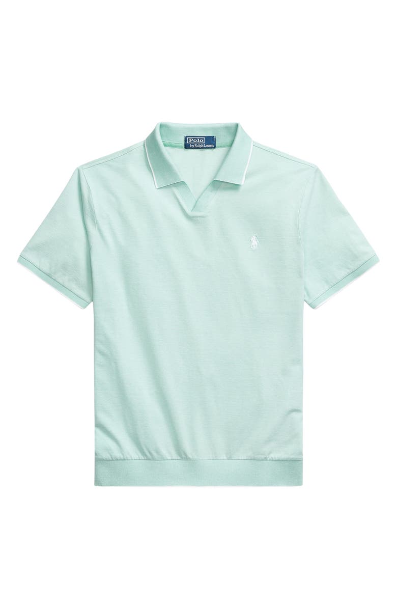 Polo Ralph Lauren Jacquard Mesh Polo Shirt, Alternate, color, Light Green