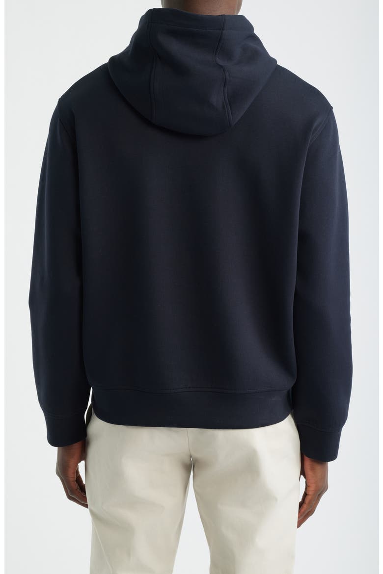 Embroidered Logo Hoodie, Alternate, color, SOLID BLUE NAVY