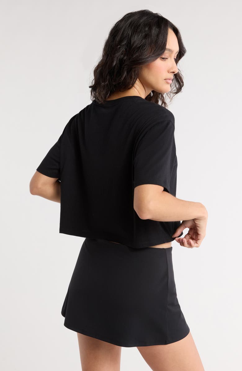 Abound Boxy Crop T-Shirt, Alternate, color, Black