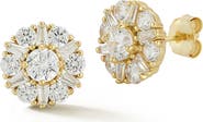 GLAZE JEWELRY Cubic Zirconia Cluster Stud Earrings
