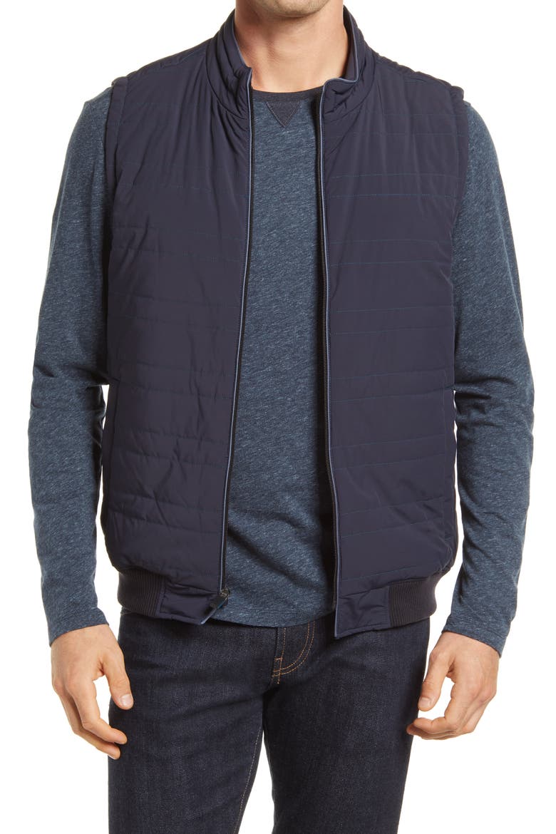 Miller Quilted Vest, Main, color, NAVY