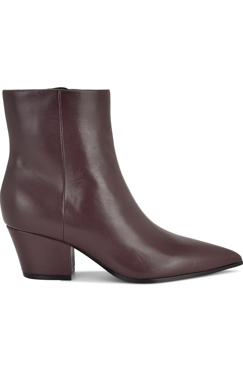 Nine West Savie Block Heel Bootie, Alternate, color, Dark Red