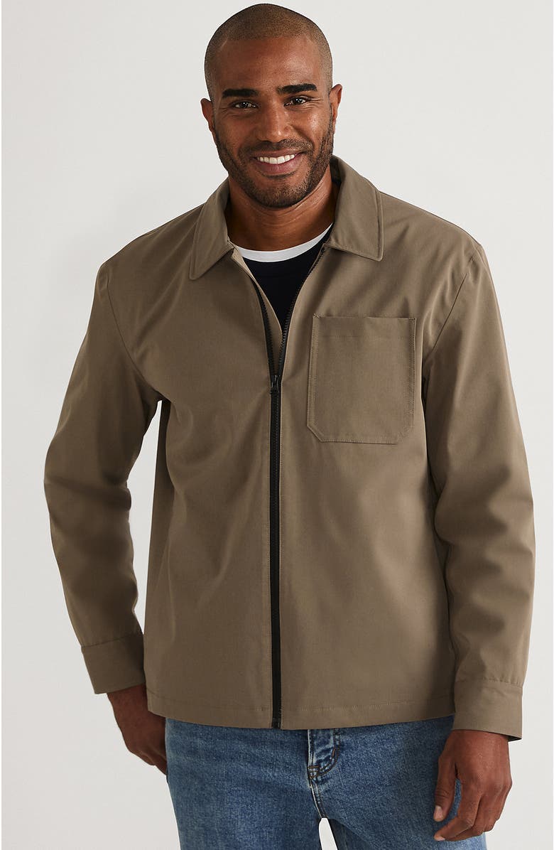 Lands' End Squall Mac Rain Jacket, Main, color, Vintage Taupe